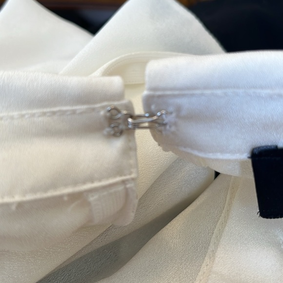 Eloquii Black & Ivory Fit & flare Contrast Corset style w/semi sheer Top Size 14 - Picture 8 of 11